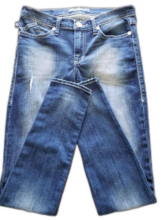 Rock & Republic Denim - Rock & Republic Berlin Distressed Embroidered Skinny Jeans Sz 6M / 29.5" Waist